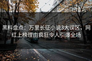 黑料盘点：万里长征小说3大误区，网红上榜理由疯狂令人引爆全场