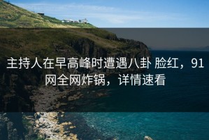 主持人在早高峰时遭遇八卦 脸红，91网全网炸锅，详情速看
