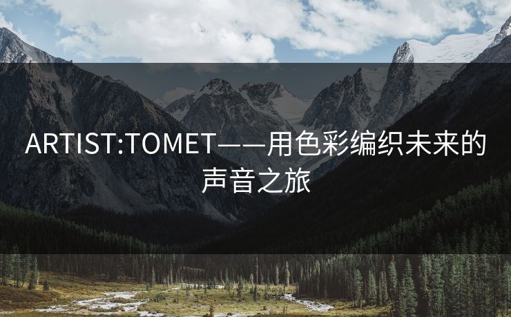 ARTIST:TOMET——用色彩编织未来的声音之旅