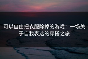 可以自由把衣服除掉的游戏：一场关于自我表达的穿搭之旅