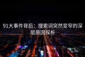 91大事件背后：搜索词突然变窄的深层原因探析