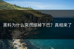 黑料为什么突然惊掉下巴？真相来了
